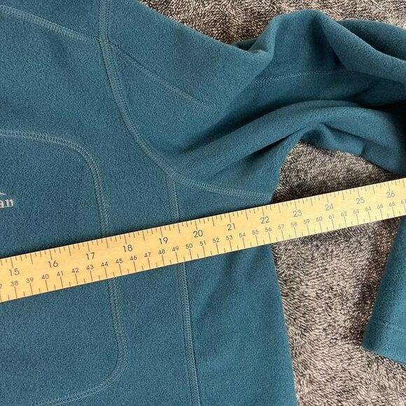 LL Bean Trail Fitness Fleece 1/4 Zip Men's M Blue Pullover Sweater NWT Outdoor - Picture 5 of 9